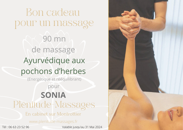 Massage ayurvédique énergétique d'1h15 aux pochons d'herbes