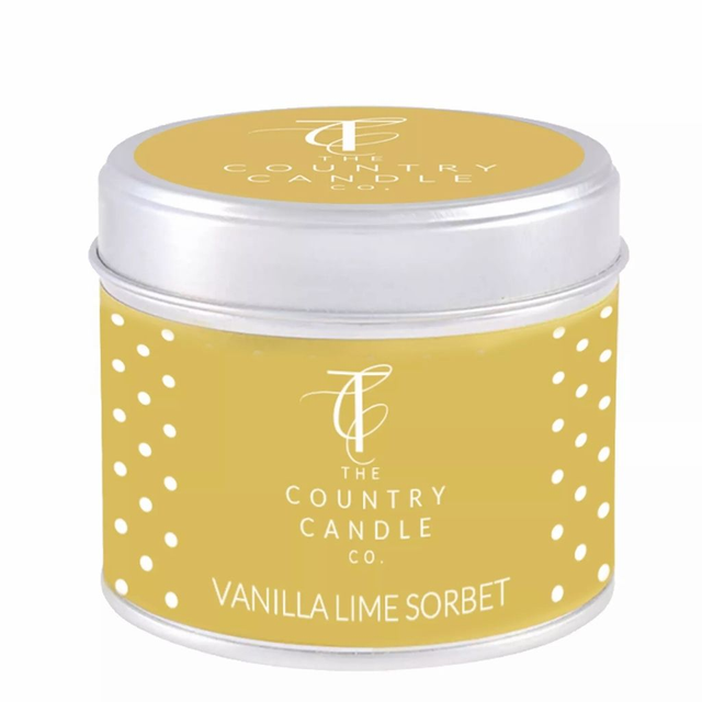 Vanilla Lime Sorbet Tin Candle