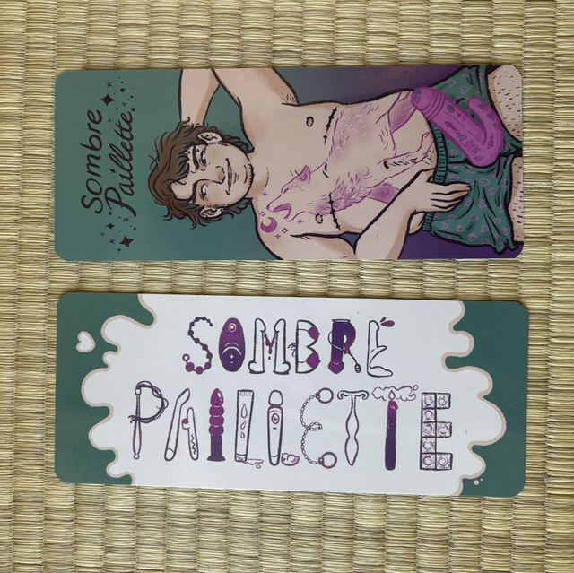 Marque page Sombre paillette