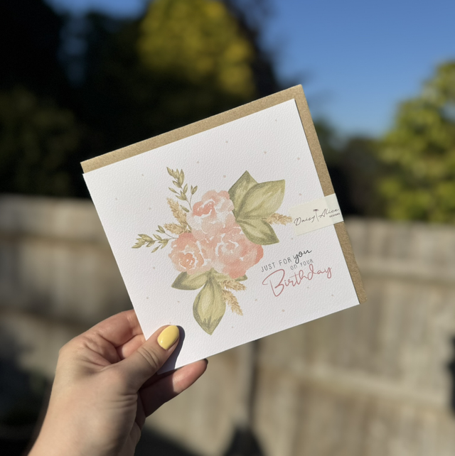 Spring Feeling - Just For Your On Your Birthday Greetings Card 