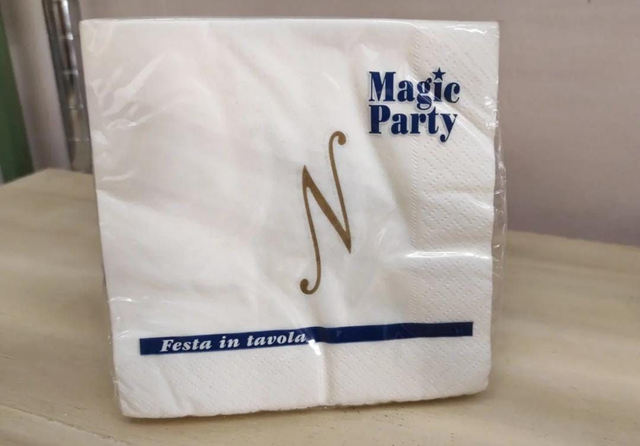 Tovaglioli dolce lettera N