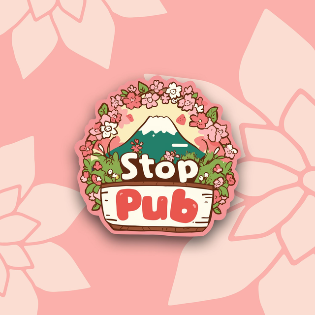 01 - Sticker &quot;Stop Pub&quot; Mont Fuji