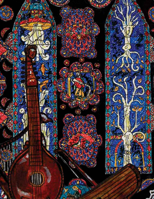 Vitraux format 18 cm - 2 modèles au choix