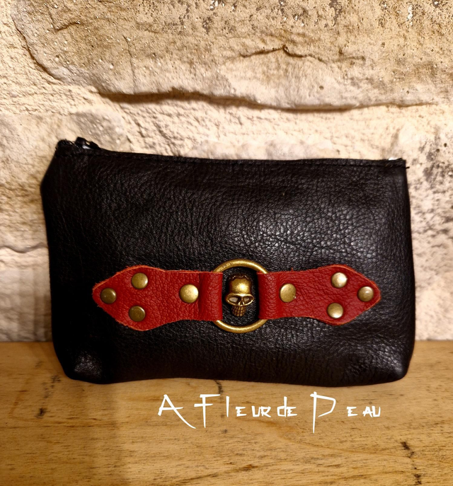 Pochette en cuir