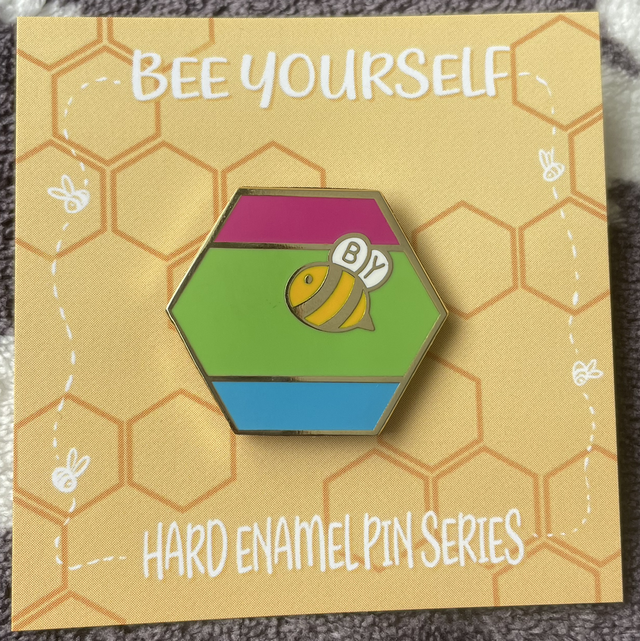 Polysexual Bee Yourself Pin