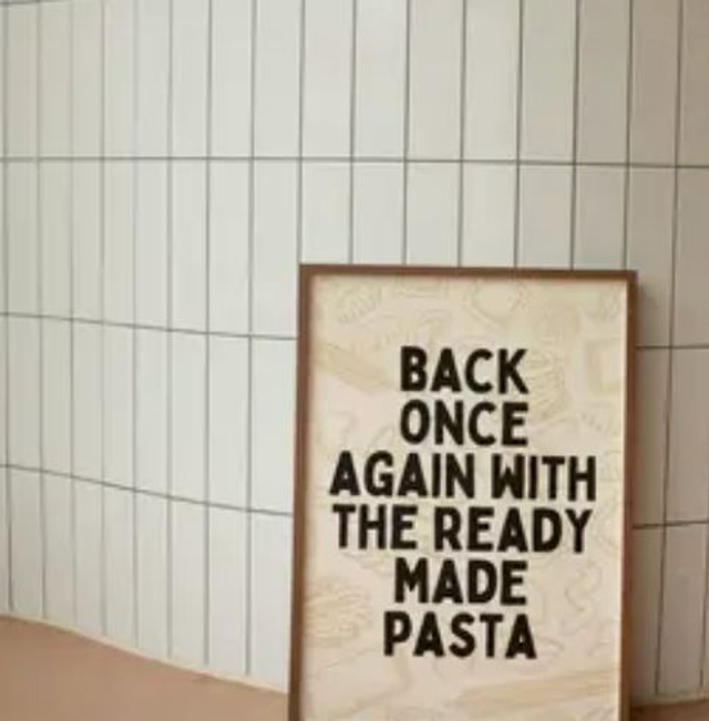 PASTA CREAM A4 print