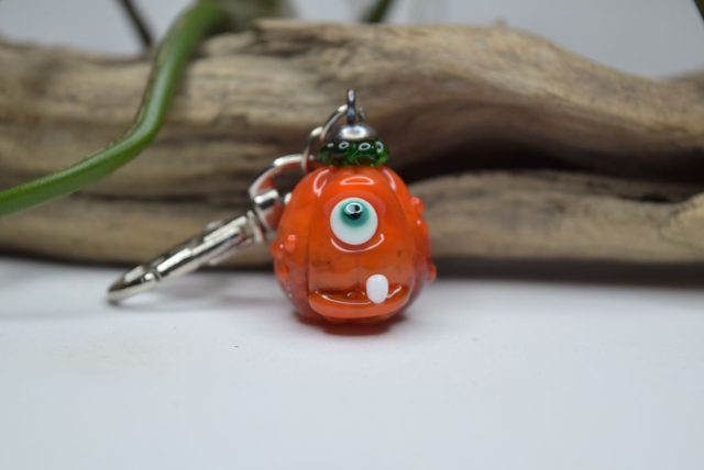 PORTE CLÉ CITROUILLE CYCLOPE 