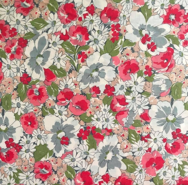 Retro lightweight fabric - vintage, reclaimed