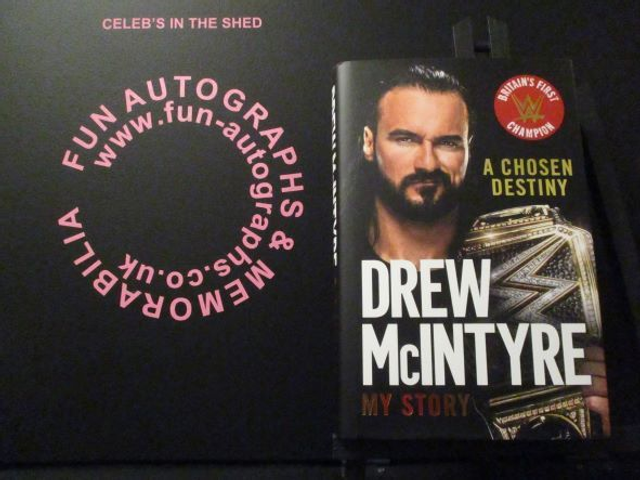 Drew McIntyre 'My Story' Authentic Autographed Hardback Book
