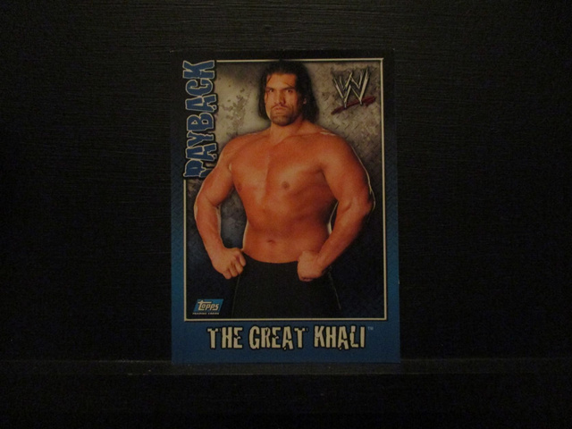 The Great Khali - Payback Original Trading Card #55