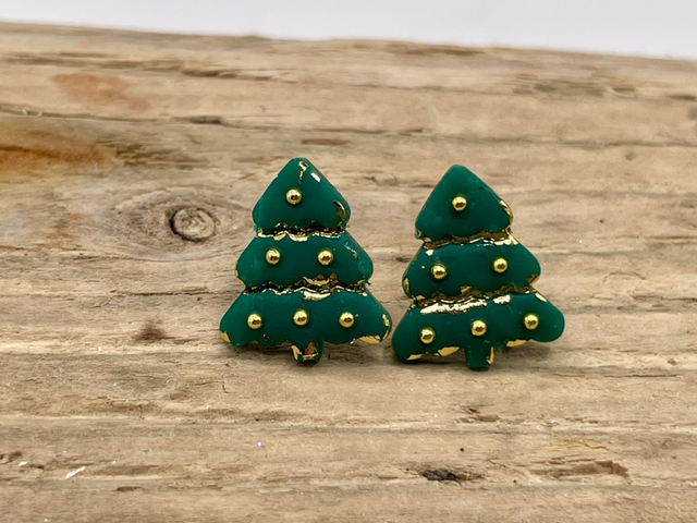Gold tree studs 