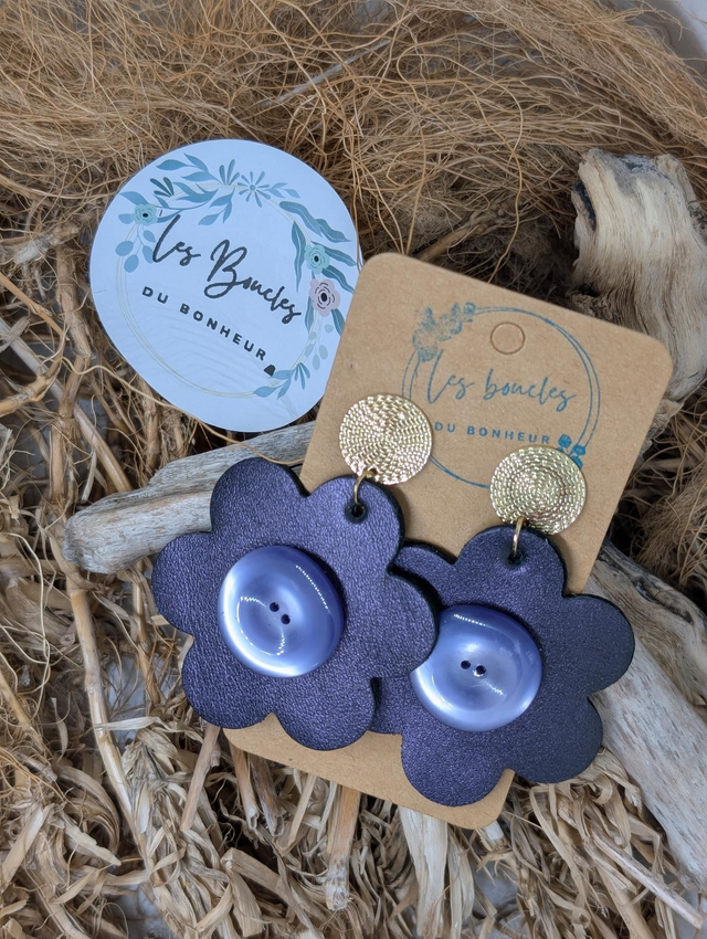 Boucles d&#039;oreilles Coquette violet co008