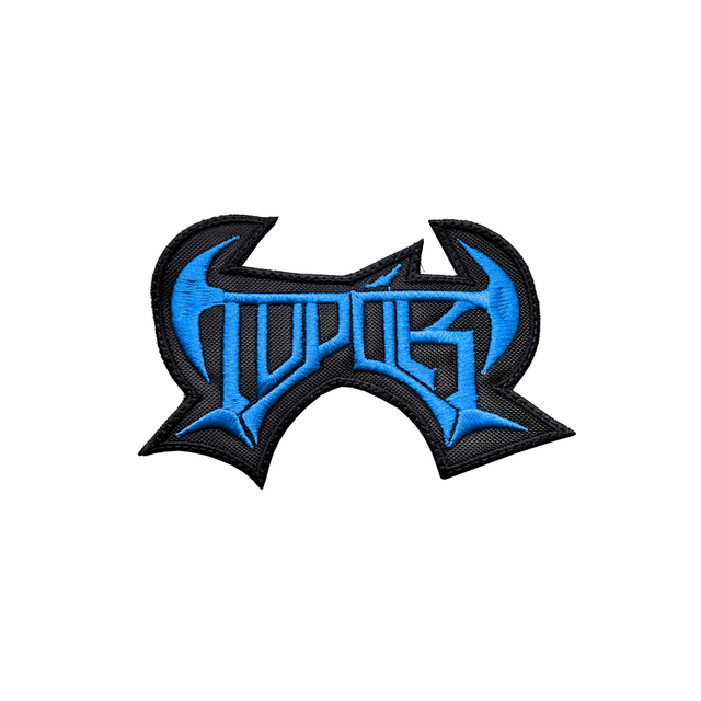 Embroidered Patch - Topór - Light Blue Logo 