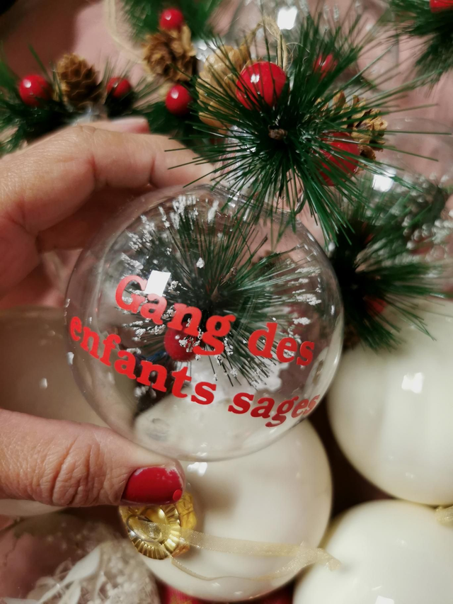 Boule NOËL gang des enfants sages