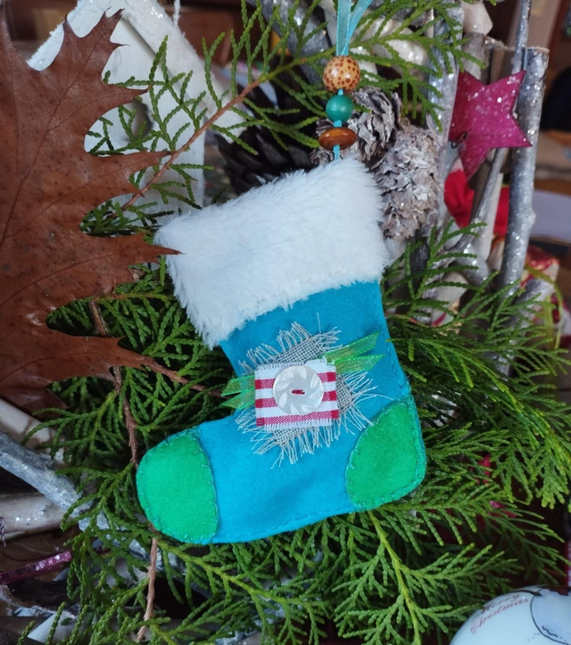 Décoration de Noël Feutrine - Chaussette