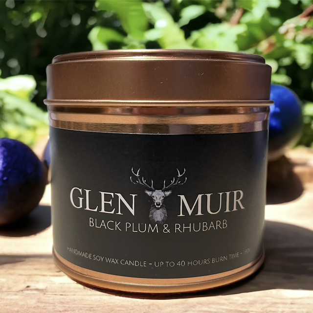 Black Plum &amp; Rhubarb - Soy Candle