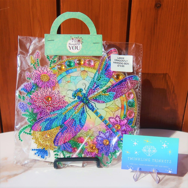 Large Dragonfly Hanging Sign