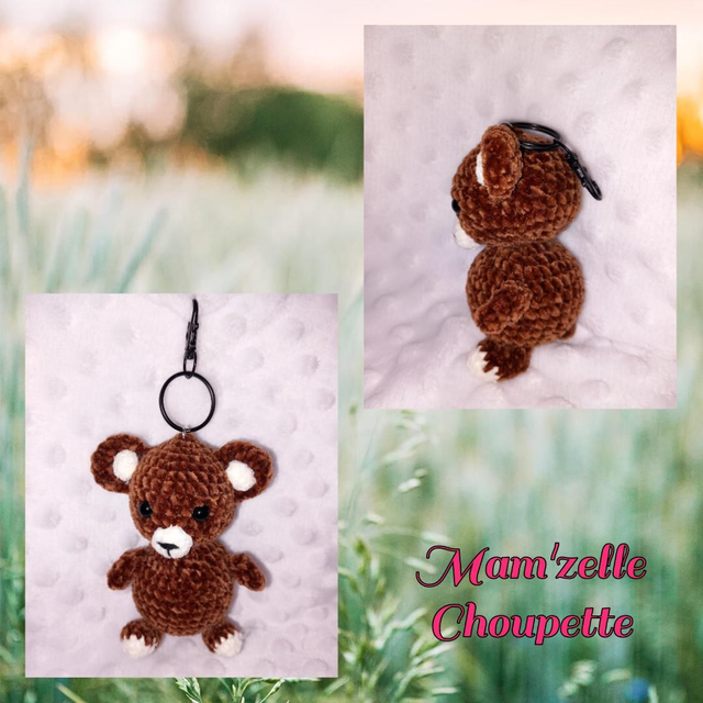 Porte-clés amigurumi Ourson