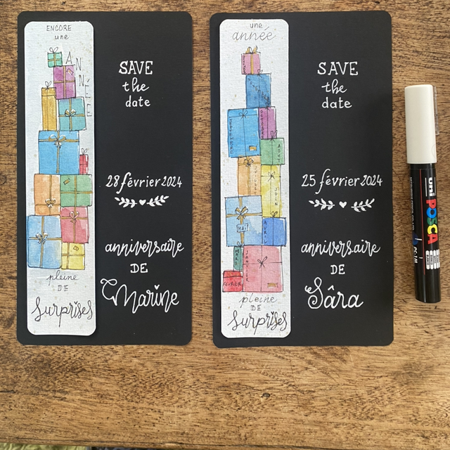 Carte personnalisée pour un anniversaire 