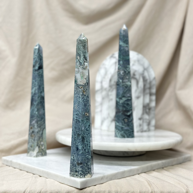 Moss Agate Tower (High Quality) H