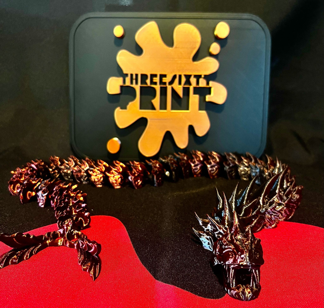 The Red and Black Snake Large