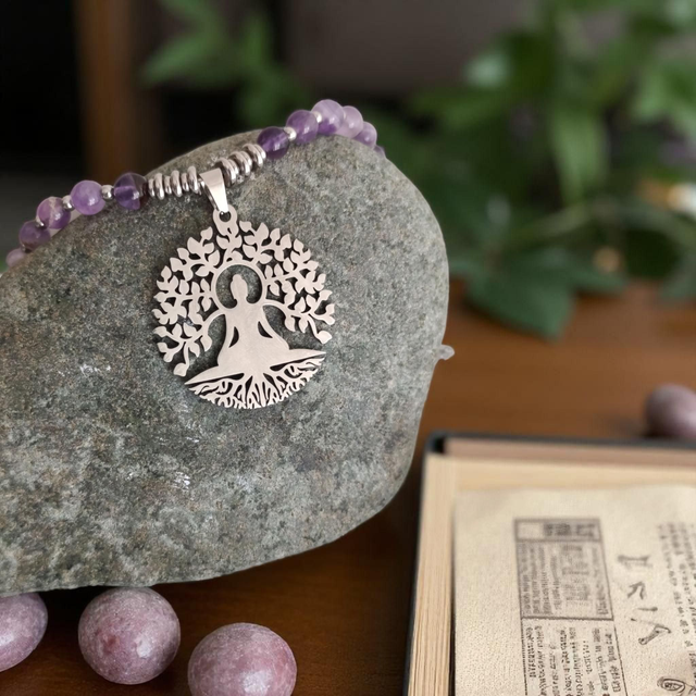 Collier -- Paix intérieure ,Protection,Sagesse