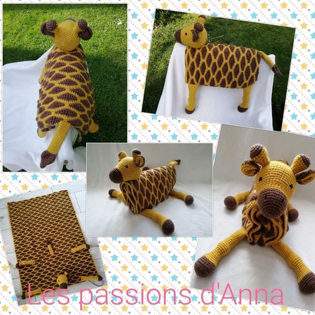 Tapis Girafe au crochet 