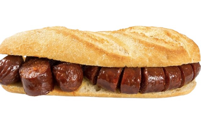 Bocadillo de chorizo frito
