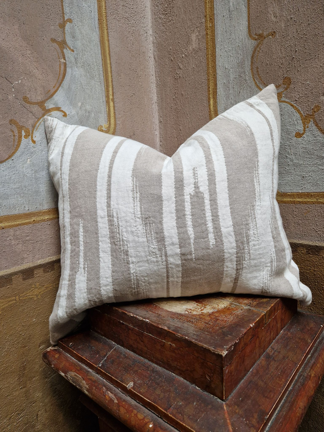 C &amp; C luxury design decorative home cover cushion geometric copricuscino double face geometrico flax house decor