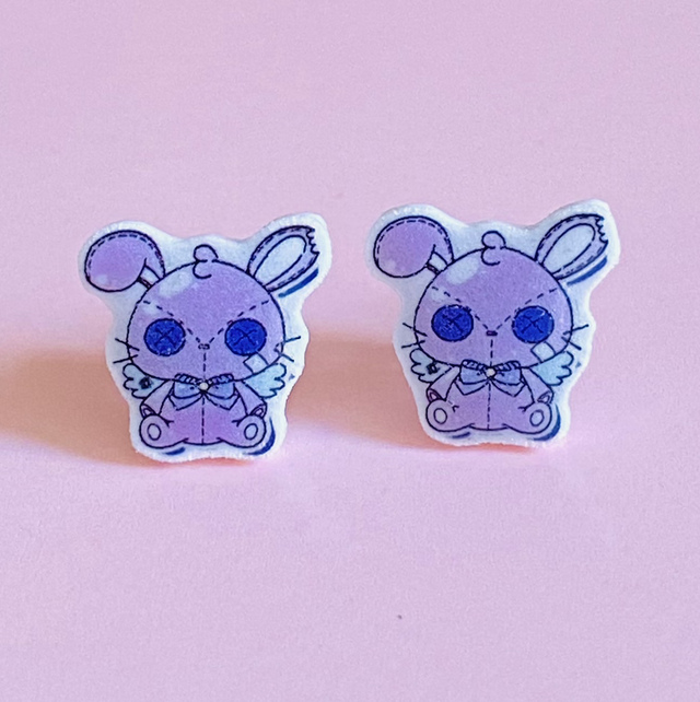 Boucles d’oreilles Lapin Vaudou