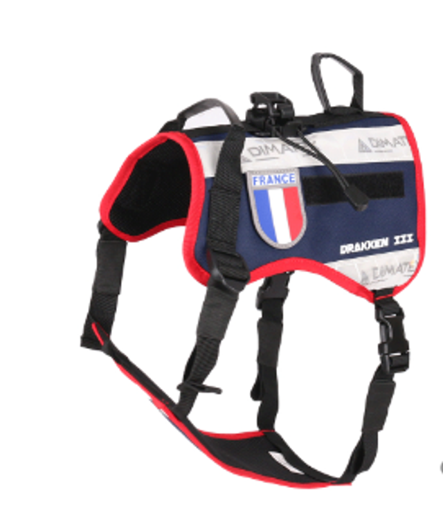 Arnés de perro DRAKKEN 3 (azul oscuro) DIMATEX 