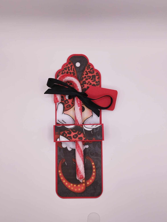 Marque place sucre d'orge thème "Minnie rouge" 