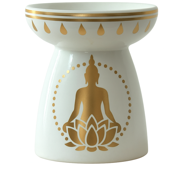 Buddha White Wax Burner 