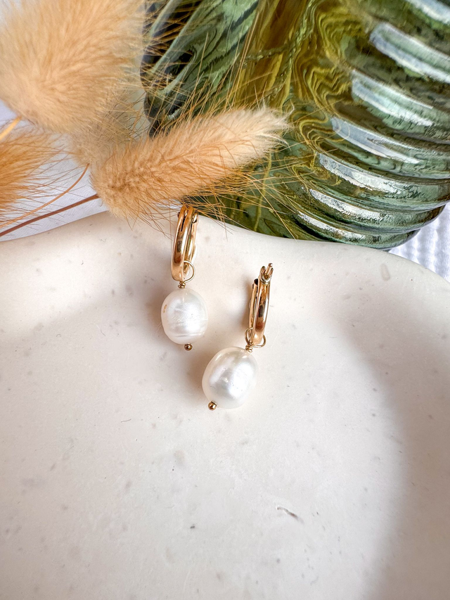Boucle d’oreille Perles d'eau douce.