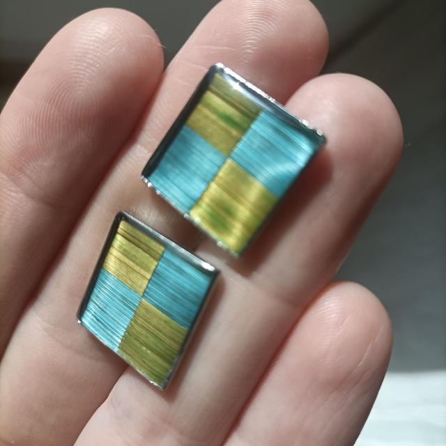 Boutons de manchette 'Carreaux'