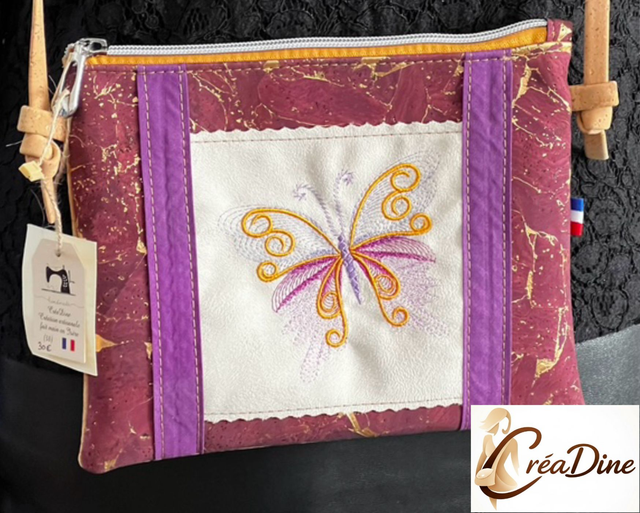 Sac Pochette bandoulière en liège papillon 🦋