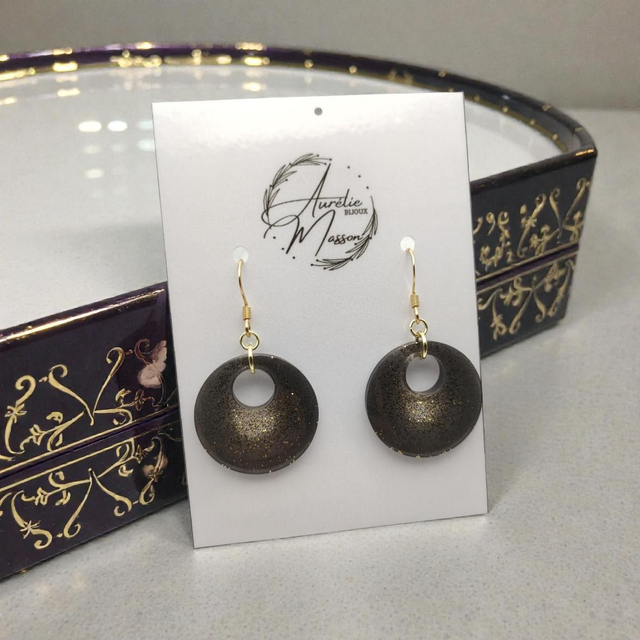 Boucles d'oreilles "Mystical Black"