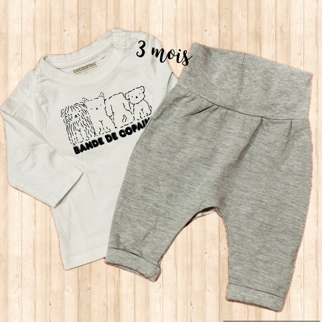 Ensemble garçon, haut ML avec pantalon 