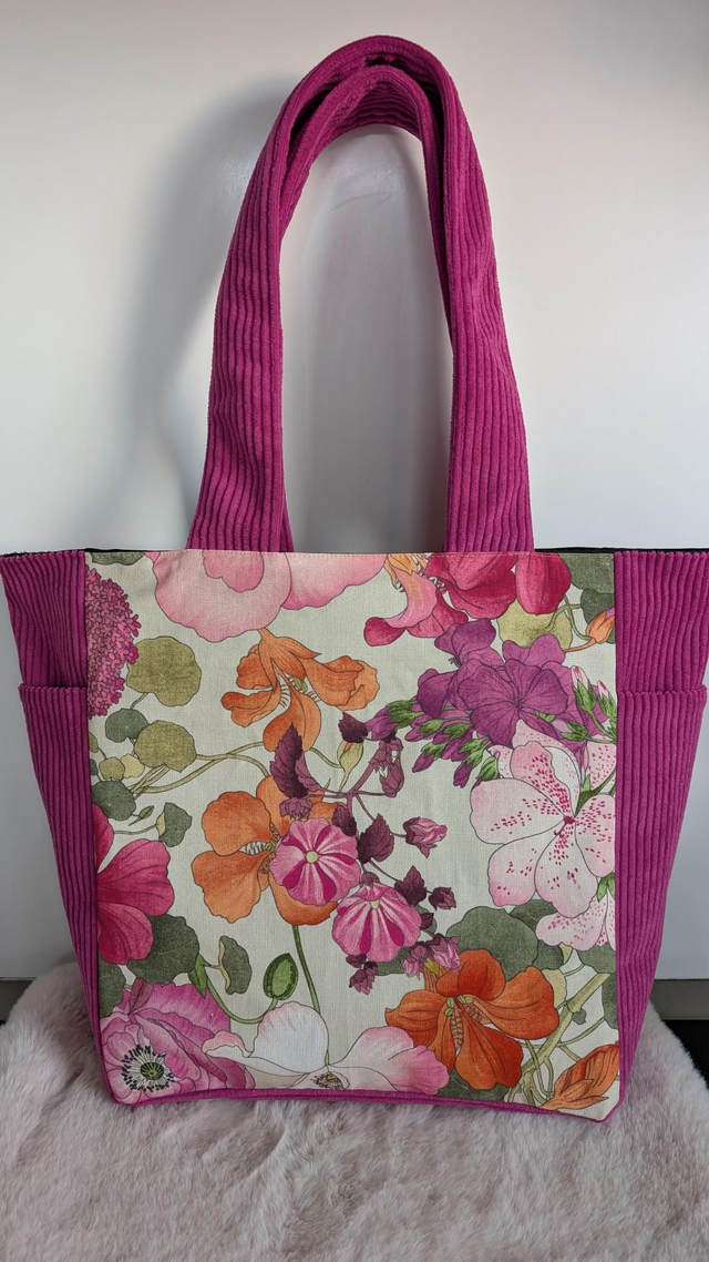 Sac cabas &quot;rose éclat&quot;