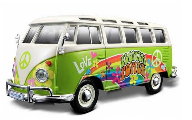 VW  Hippie Samba Bus  Maisto  1:25