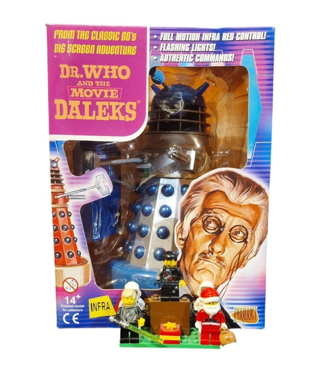Doctor Who infra red control Dalek silver / blue version