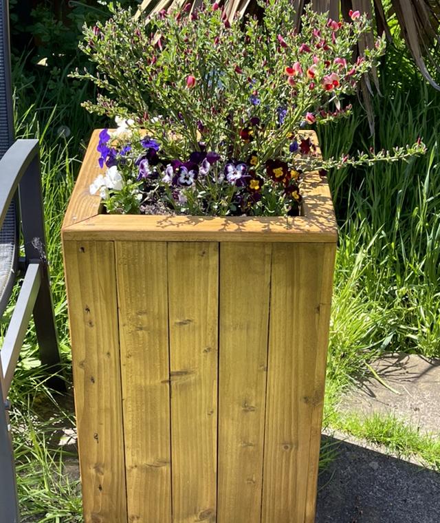 Tall Planters, Vertical Slim Board Construction, H65xW38cm