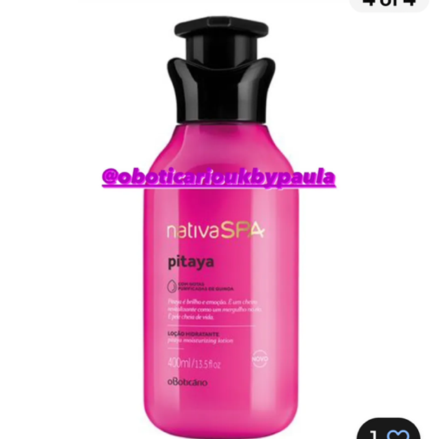 Nativa Spa Loção Hidratante Corporal Pitaya 400ml
