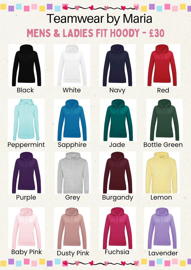 Ladies and Mens Hoody