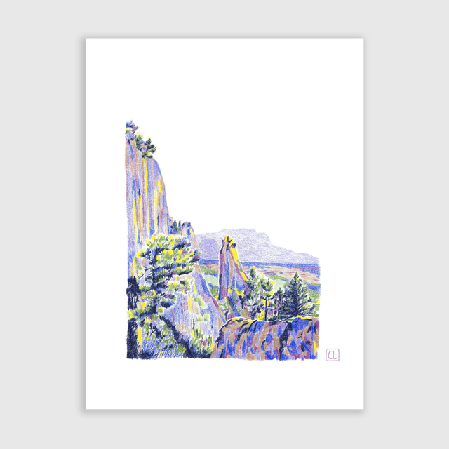 Tirage d'art - Derrière le rocher