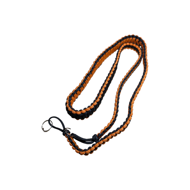 Orange and Black Binocular Strap - 52.5 inch or 133cm