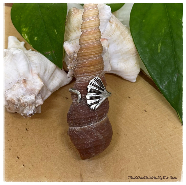 Bague feuille de ginkgo