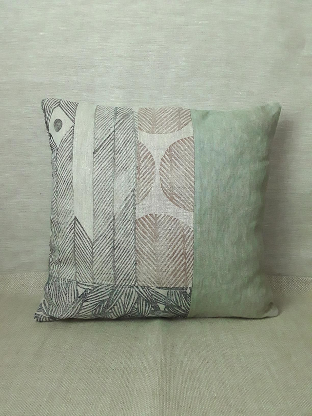 Coussin en lin - collection PATCHWORK 