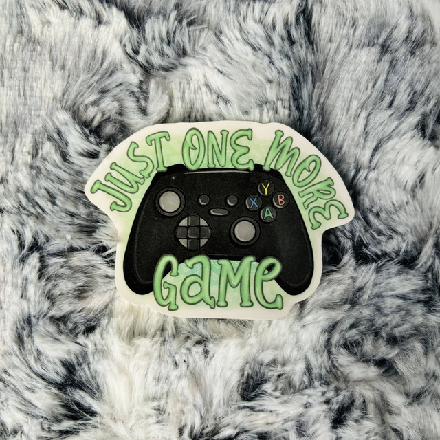Just One More Game Gaming Console XB Controller Sticker