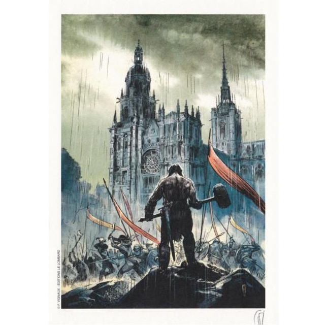 Affiche Evreux 2018 : Ex-libris Frédéric Vignaux numéroté &amp; signé A5